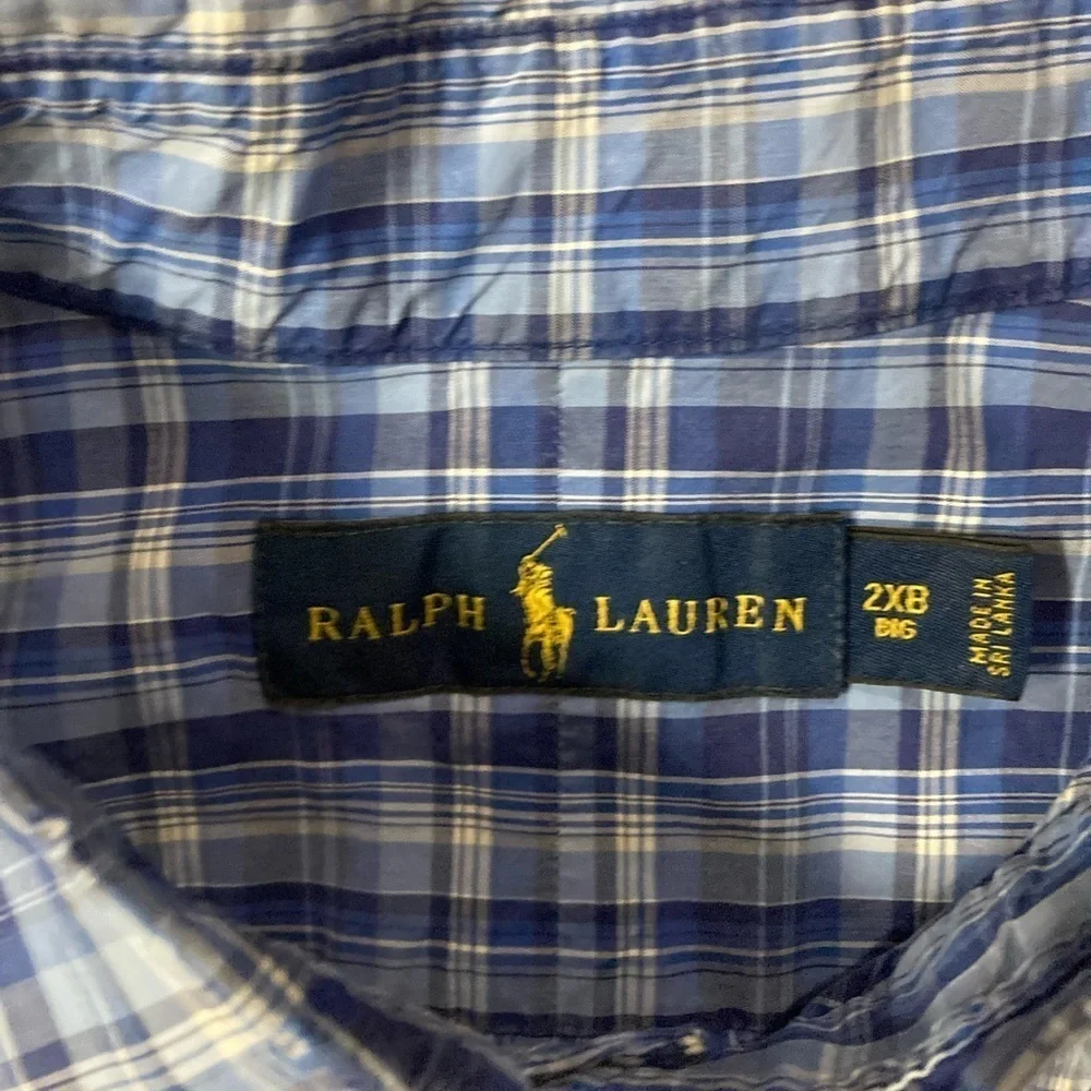 Polo Ralph Lauren‎ 2XB Men’s Blue Button Down Shirt